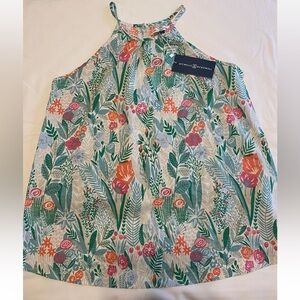 New Michelle McDowell sleeveless floral top size large